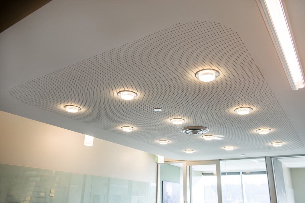 GypSorb, leaders in architectural sound management, perforated gypsum board ceiling